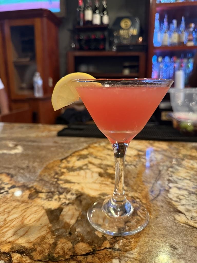 Old fashioned cocktail at Downtown Cigar Company bar